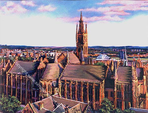 Glasgow University From The Library
