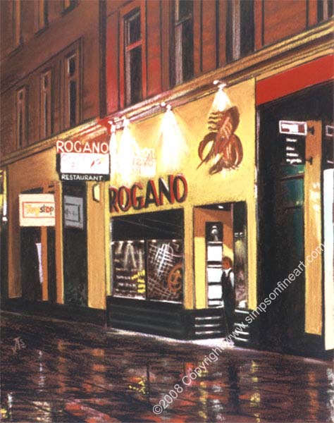 Rogano Royal Exchange Square, Glasgow By Night