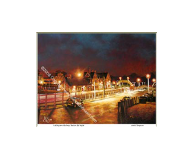 Uddingston Railway Station By Night
