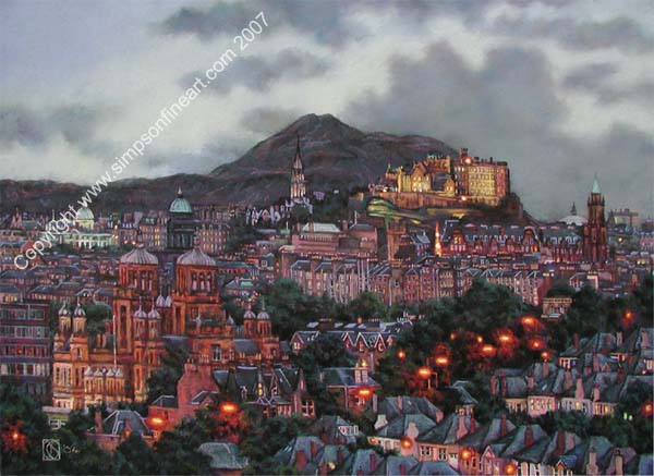Early Evening Over Arthur's Seat & Edinburgh Castle