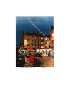 The Doublet, Park Road, Glasgow By Night